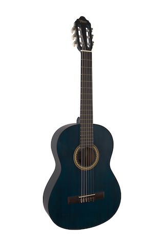 Valencıa Vc204tbu Klasik Gitar, Scale 4/4,şeffaf Mavi Mat, Kapak