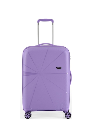 Ççs 5264 Polipropilen Büyük Boy Valiz Mor