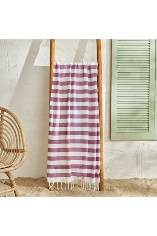 Karaca Home Lina Peştamal Plaj Havlusu Mürdüm