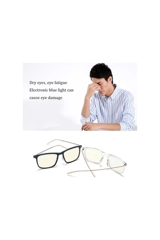 Mavi Xiaomi Mijia Anti-mavi Gözlük 50% Engelleme Oranı Uv Yorgunluğa Dayanıklı Göz Koruyucu Xiaomi Mi Ev Anti Mavi Işın Koruyucu Gözlük Gözlük