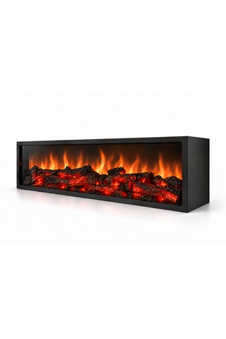 Dekoratif Elektrikli Bluetoothlu Yapay Şömine 140x30x15