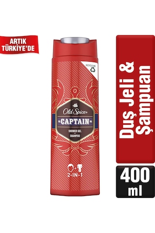 Old Spice Captain Duş Jeli ve Şampuan 400 ML