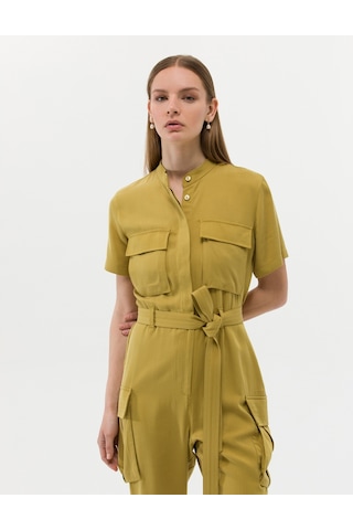 Pierre Cardin Kadın Dokuma Tulum 50262645-vr235 Yeşil