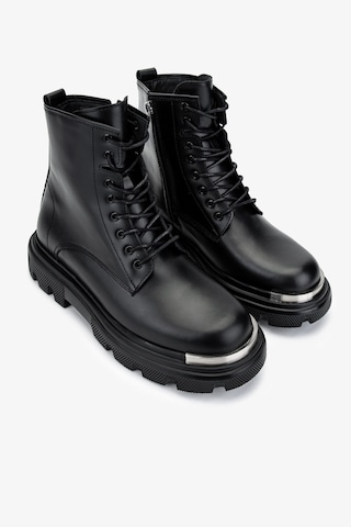 Valmenti Erkek Hakiki Deri Siyah Analin Postal Bot 381 20242 Erk Bot Sk24-25 Sıyah Anl Siyah