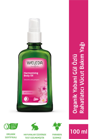 Weleda Organik Yabani Gül Özlü Yenileyici Vücut Bakım Yağı 100 ML