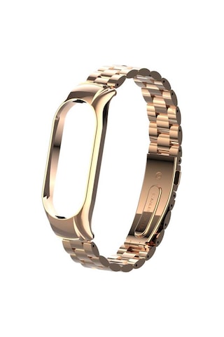 Xiaomi Mi Band 7 Uyumlu Krd-04 Metal Mkst Kordon-rose Gold
