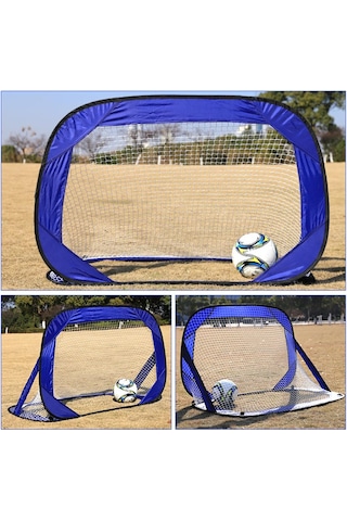 Homyl Çocuklar Taşınabilir Futbol Gol Mini Kapısı Açık Mavi