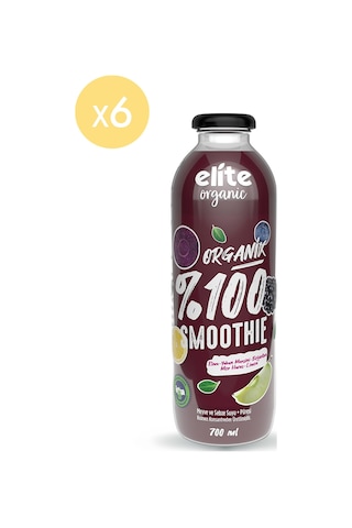 6'lı Organik %100 Smoothie Mor 700 Ml