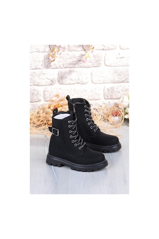 Fort Cool Aleda Anatomik Sıcak Astar Kaymaz Taban Kız Çocuk Bot Siyah