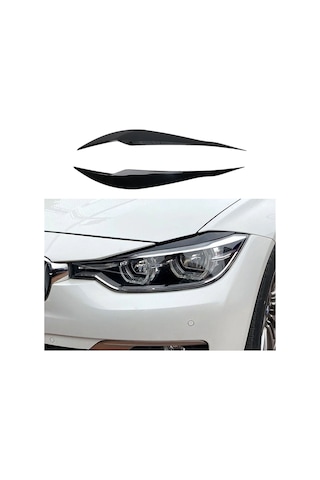 Bmw 3 Serisi F30 Far Kaşı 2012 2018 Parlak Siyah