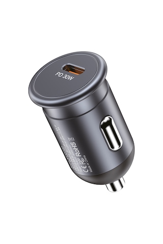 Nettech Nt-cch04 Type-c Pd 30w 1 Çıkışlı Araç Şarj Aleti Siyah