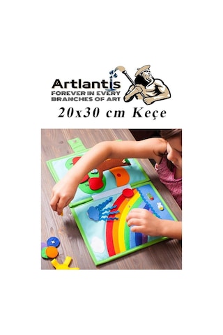 Beyaz Keçe 50 x 70 CM 2.0 MM 1 Adet Renkli Hobi Keçesi Elişi Keçesi Anasınıfı Kreş Okul Öncesi