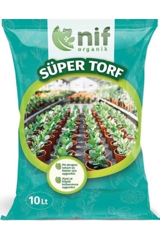 Nif Organik Süper Torf Bitki Toprağı 10 L