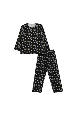 Civil Girls Dont Look Back Baskılı 6-9 Yaş Pijama Takımı - Siyah