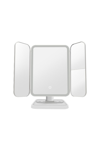 Sones 430 Üç Taraflı Katlanır Led Makyaj Aynası Masa Lambası Üç Renkli Işık Şarj Stili