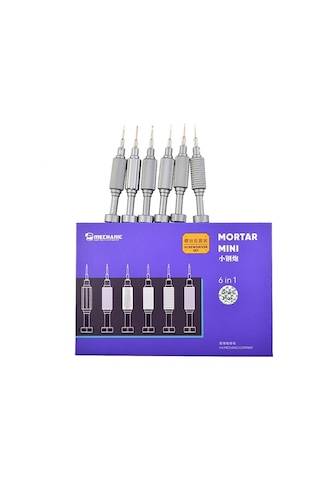 Mechanic Mortar Mini İshell Max S2 Çelik 6 Parça Tornavida Seti