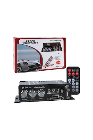 Magicvoice Yw-406l 12 Volt 100 Watt Motosiklet Bluetooth Amfi Usb/sd 2 Kanal Pazarcı - Anfi 154x80x