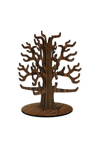 1 Fark - Ahşap Takı Ağacı -Takı Standı - Takı Düzenleyici - Ceviz