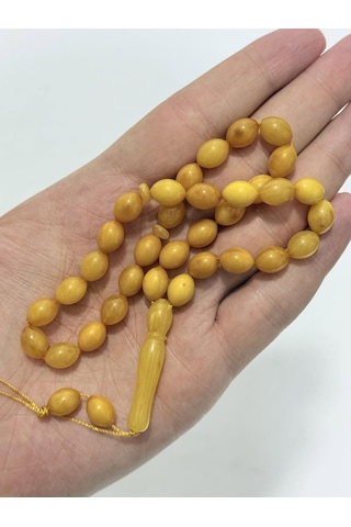 Doğal Kaya Damla Kehribar Tesbih 33lük 13,80 Gram K020