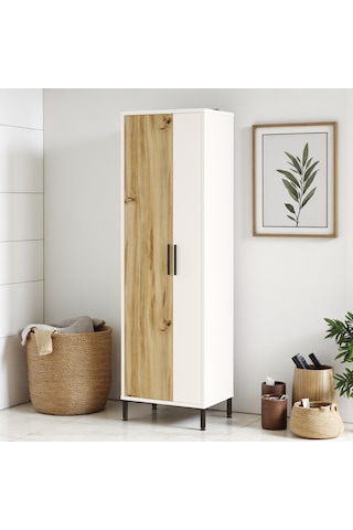 Robin Home Çok Amaçlı Dolap Vileda Banyo Dolabı Beyaz Beyaz
