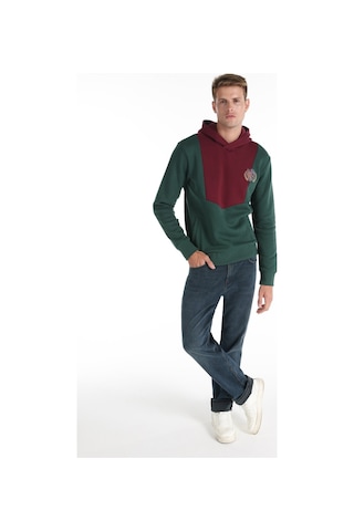 Colins Regular Fit Baskılı Yeşil Erkek Sweatshirt Cl1066253 Koyu Yeşil