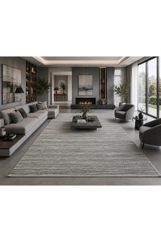 Luxess Halı Lima 1182 Gri Modern Akrilik Salon Halısı