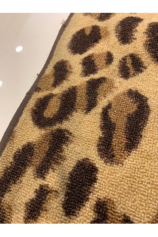 Confetti Kaymaz Leopar Desen Halı Kesme Bukle Yolluk En 1.20Mt