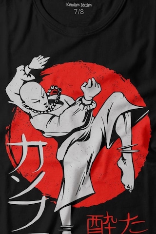 Kendim Seçtim Kung Fu Uzak Doğu Spor Japonca Japanese Baskılı Tişört Çocuk T-shirt 001