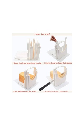 Ekmek Dilimleyici, Katlanabilir Ekmek Tost Dilimleyici, Sandviç Tost Kesme Makinesi - Hızlı Ve Güvenli, Eşit Dilimleme Diğer