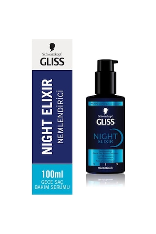 Gliss Night Elixir Nemlendirici Gece Saç Bakım Serumu 100 ML
