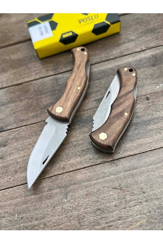 El Yapımı Kamp Çakı Outdoor Kamp Çakı Kahverengi