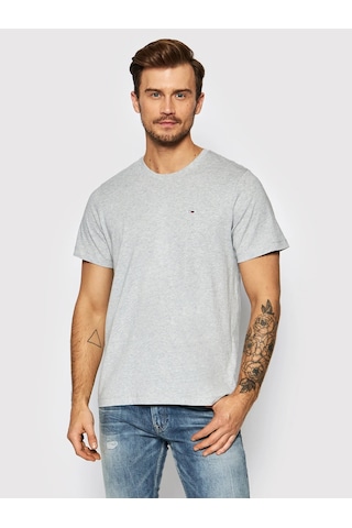 Tommy Hilfiger Tommy Hılfıger Erkek T-shırt Dm0dm09598-p01 Dm0dm09598-p01 Gri Gri