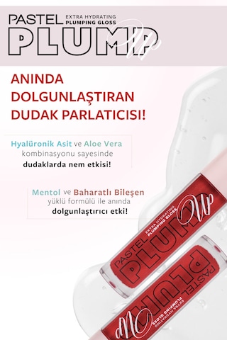 Pastel Plump Up Velvet Extra Hydrating Plumping Gloss 209 Red + Dynamik Magic Highlighter