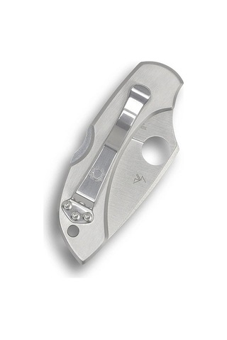 Spyderco Dragonfly Stainless Plainedge Kamp Çakı Gümüş