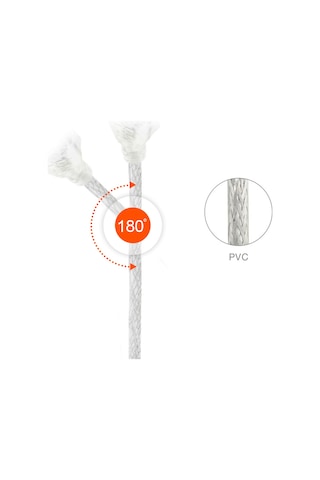 Powermaster 16731 USB 2.0 Şeffaf USB Am/Mini 5 Pin Kablo 2 Metre
