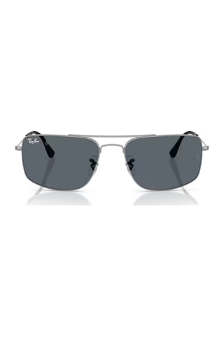 Ray-ban Rb 3779 004r5 56 Explorer 3 Unisex Kare Gri Metal Güneş Gözlüğü Gri