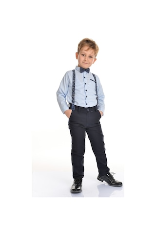 Mnk Oxford MNK0302 Gömlek Uzun Pantolon Erkek Çocuk Takımı
