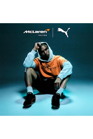 Puma Mclaren Racıng Erkek Kapüşonlu Sweatshırt 637507 03 Turuncu