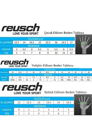 Reusch Alan Mitten Çocuk Kayak Eldiveni Siyah 001