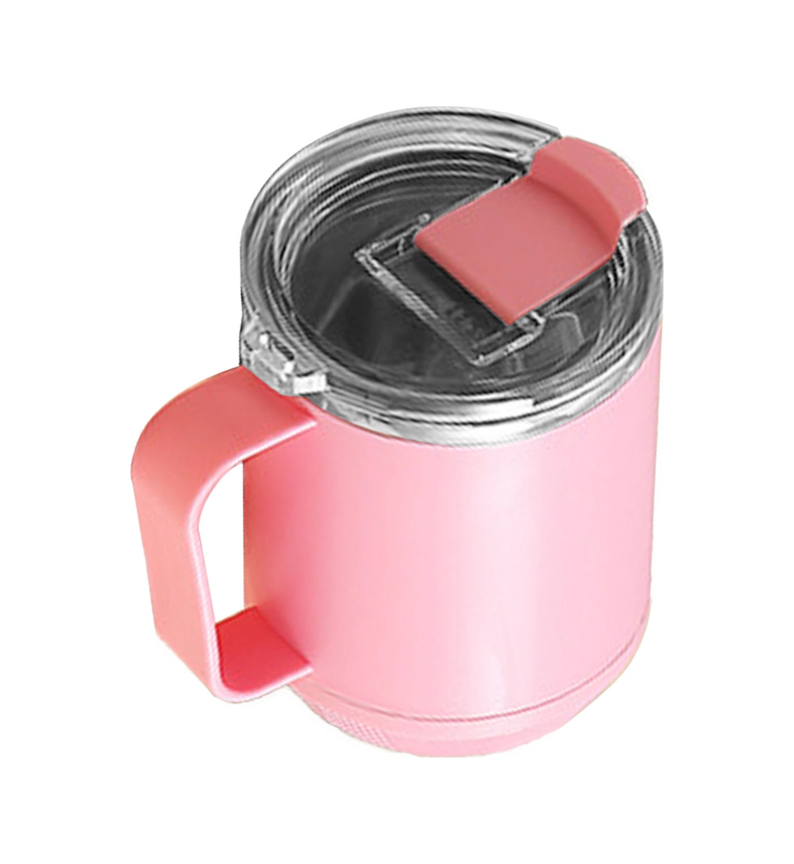 Zarif Yalıtımlı Kahve Kupası, Olağanüstü Sıcaklık Koruması İçin Çift Duvarlı Vakumlu, Toz Boyalı Yüzeyli Paslanmaz Çelik Seyahat Kupası, 460 Ml