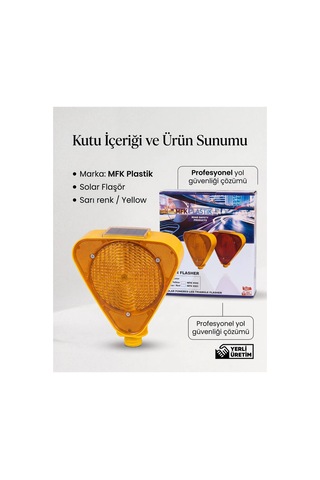 Mfk Plastik Güneş Enerjili Solar Flaşör