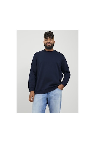 Jack & Jones Plus Sweatshirt Plus Einfarbig Sweatshirt Navy Blazer