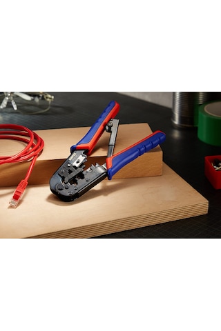 Knipex Sıkma Pensesi, Western Tıpalar İçin, Parlatılmış, Çok Bileşenli Manşonlu 190 Mm 97 51 10