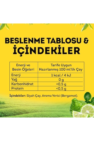 Lipton Doğu Karadeniz Demlik Süzen Poşet Bergamot Aromalı Siyah Çay 100'lü Paket