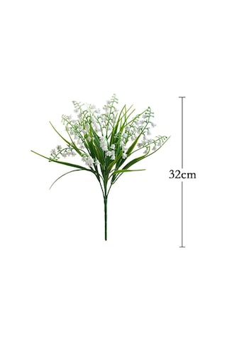 Yapay Çiçek Müge Çiçeği Sazlı Beyaz Çan Çiçeği Lily Of The Valley Demet