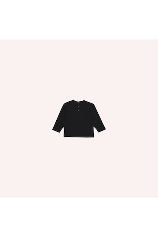 Panço Erkek Çocuk Baskılı Uzun Kollu T-shirt Siyah 2421bb05019-4935 001