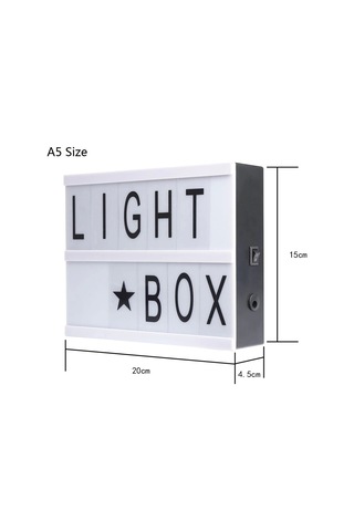 A5 Led Işıklı Yazı Panosu Lightbox Renkli