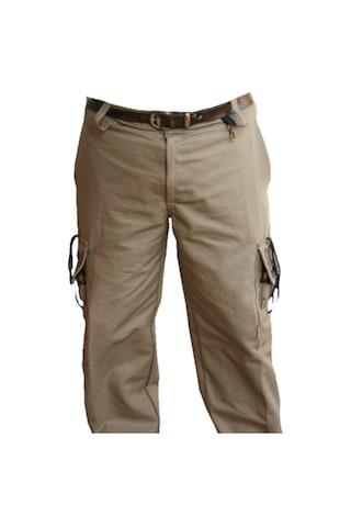 Horizon Av105 Fişeklikli Düz Renk Pantolon-Av Pantolonu-36 Camel