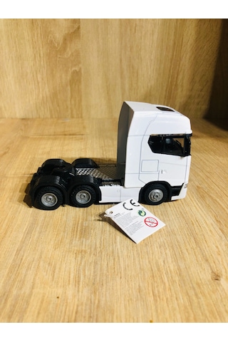 Sesli Işıklı Ölçekli 1/43 Dorsesiz Tır Kafası Açılabilir Kupalı Beyaz