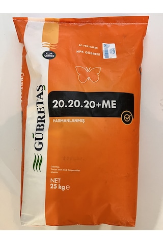 Gübretaş 20.20.20 + Me - 25 Kg